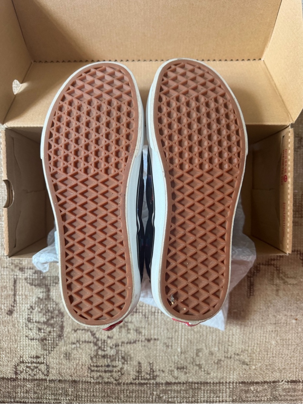 Vans Classic Slip-On Checkerboard Multicolor Holographic Sneakers - Picture 3 of 5